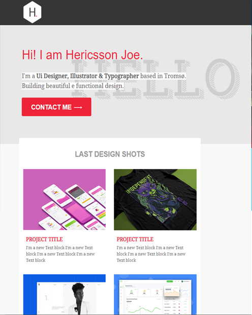 H. - I am Hericsson Joe.